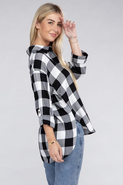 Classic Plaid Flannel Shirt - Tigbul's Variety Fashion Shop