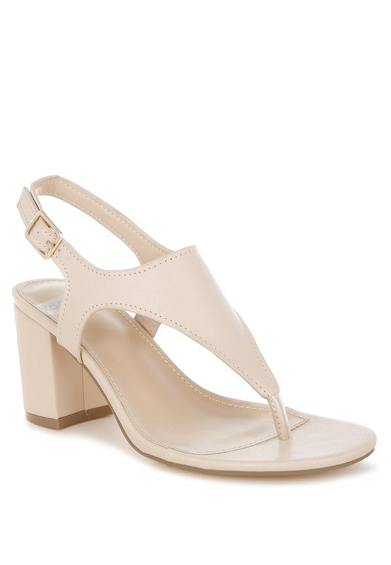 Ann Real Leather Thong Toe Sandals - Tigbul's Variety Fashion Shop