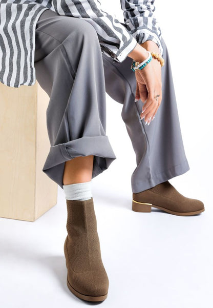Rosamund Knitted Sock Boots - Tigbul's Variety Fashion Shop