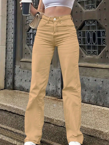High-Waisted Wide Leg Jeans - Tigbul's Variety Fashion Shop