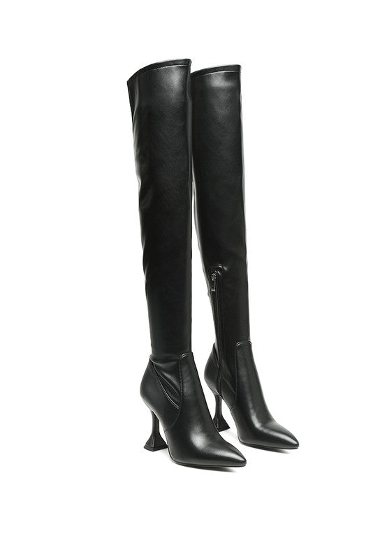 BRANDY OVER THE KNEE HIGH HEELED BOOTS - Tigbul's Variety Fashion Shop