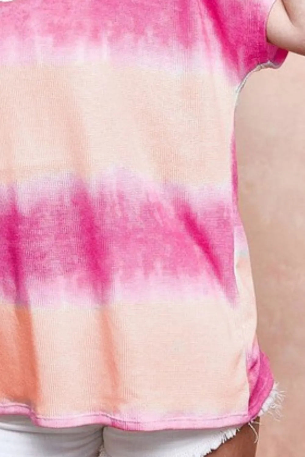 Tiedye Printed Hacci Knit Top - Tigbul's Variety Fashion Shop