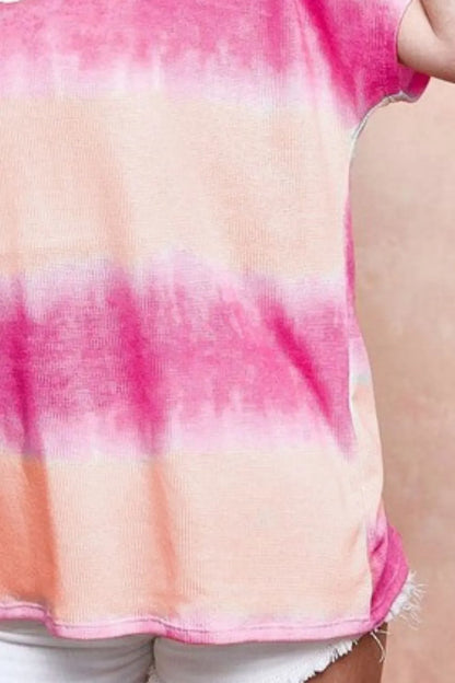 Tiedye Printed Hacci Knit Top - Tigbul's Variety Fashion Shop