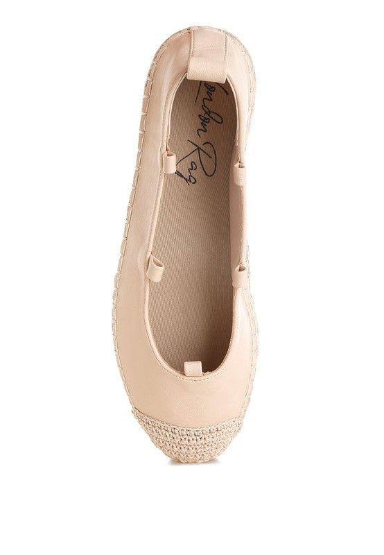 Alaya Woven Toe Lace-Up Espadrilles - Tigbul's Variety Fashion Shop