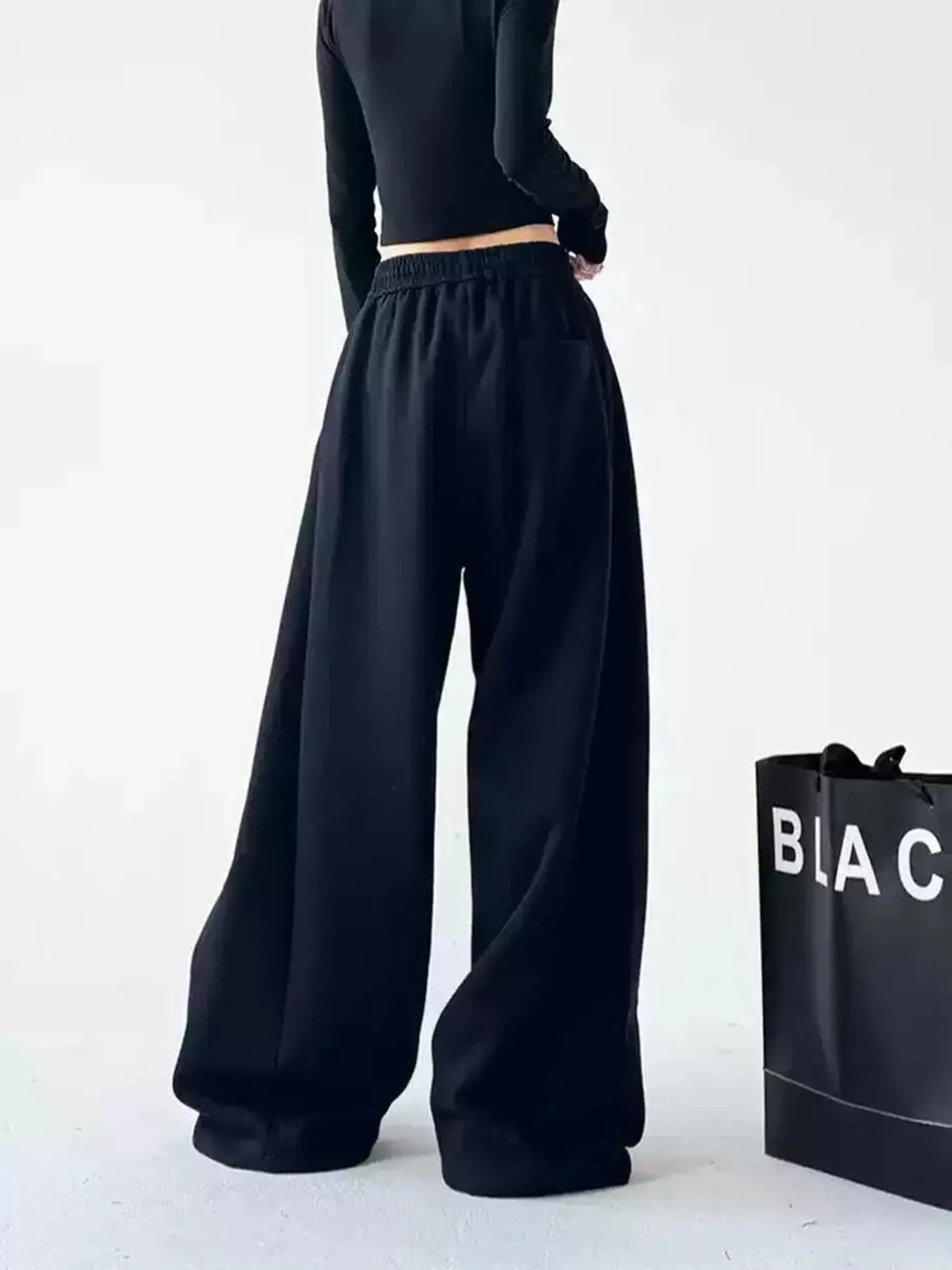 Oversized Wide Leg Drawstring Pants - Tigbul's Variety Fashion Shop