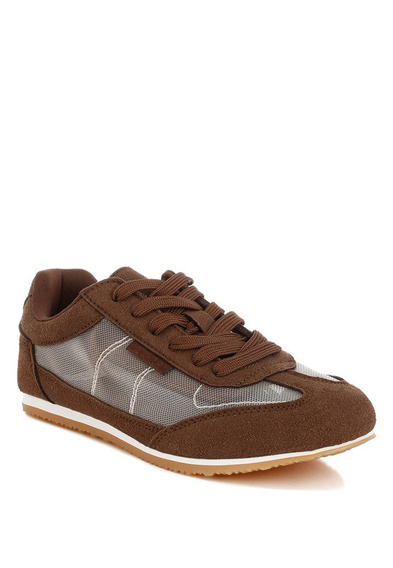 Milon Microfiber & Mesh Sneakers - Tigbul's Variety Fashion Shop