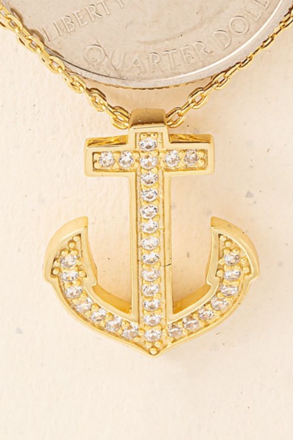 Fame Anchor Pendant Alloy Necklace - Tigbul's Variety Fashion Shop