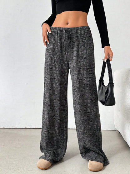 Striped Wide Leg Drawstring Pants - Tigbul's Variety Fashion Shop