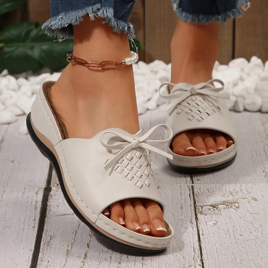 Open Toe Wedge Sandals - Tigbul's Variety Fashion Shop