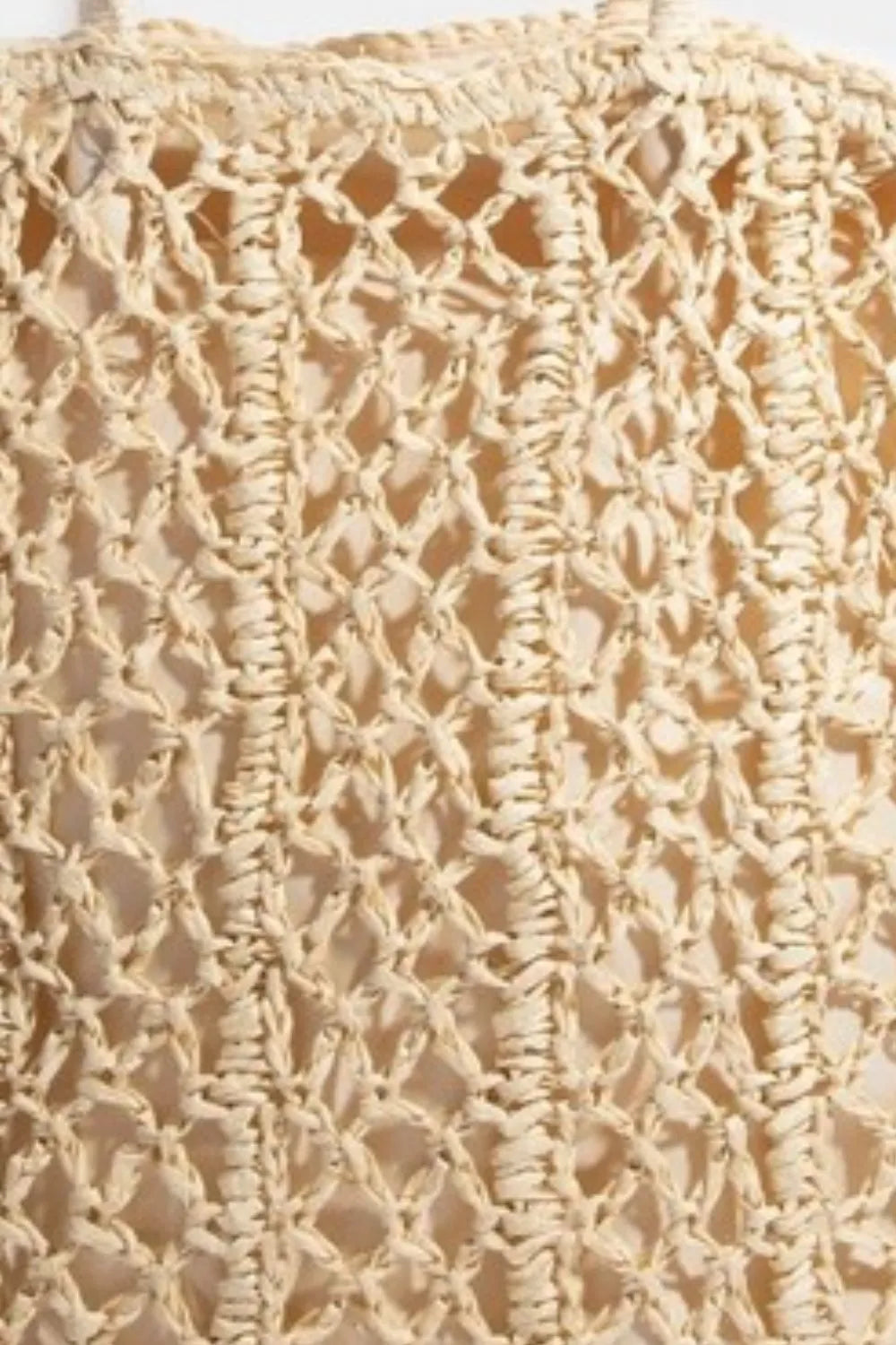 Ivory Intricate Braided Tote Bag - Tigbul's Variety Fashion Shop