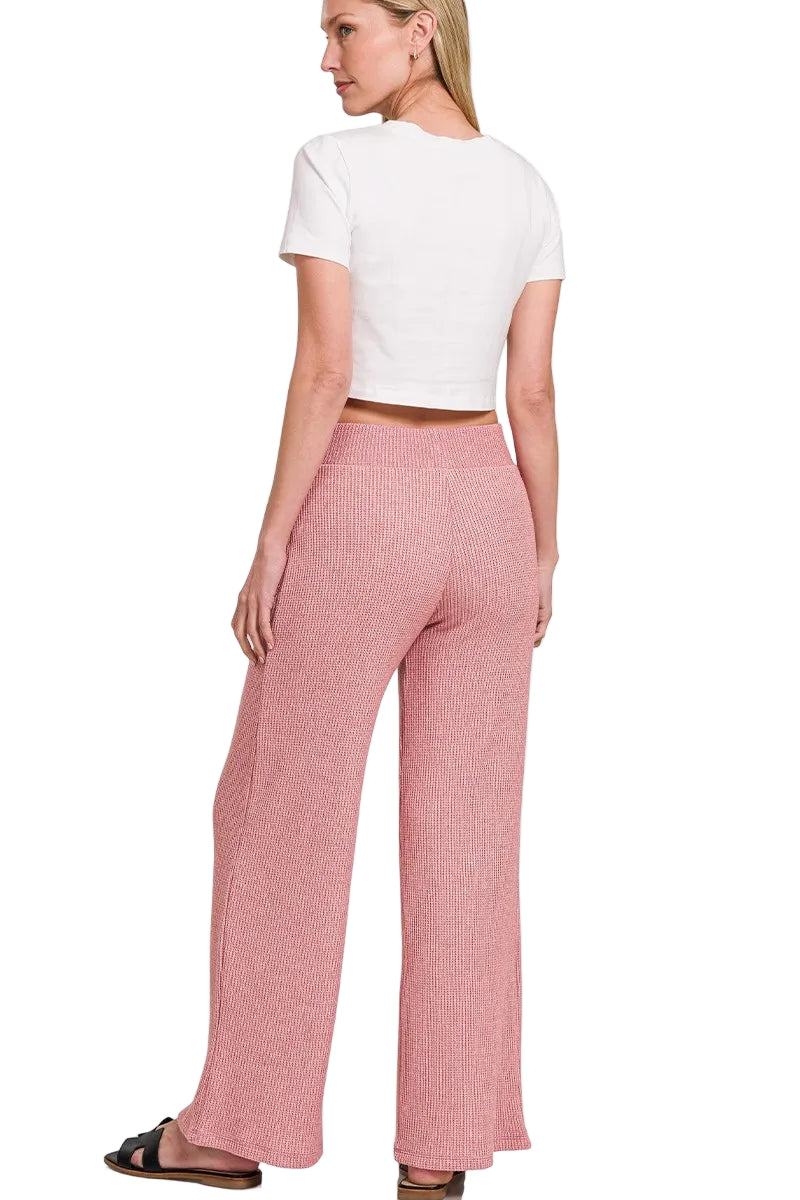 Pink Boxy Sweater Top & Long Pants Set - Tigbul's Variety Fashion Shop