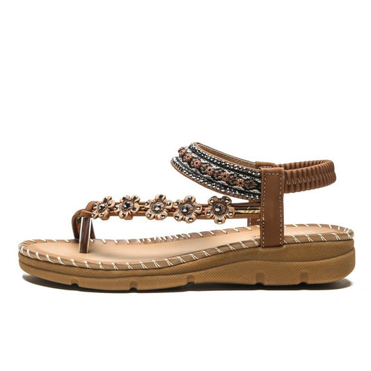 New Bohemian National Style Thick Soled Sandals Are Comfortable For Women - Tigbul's Variety Fashion Shop
