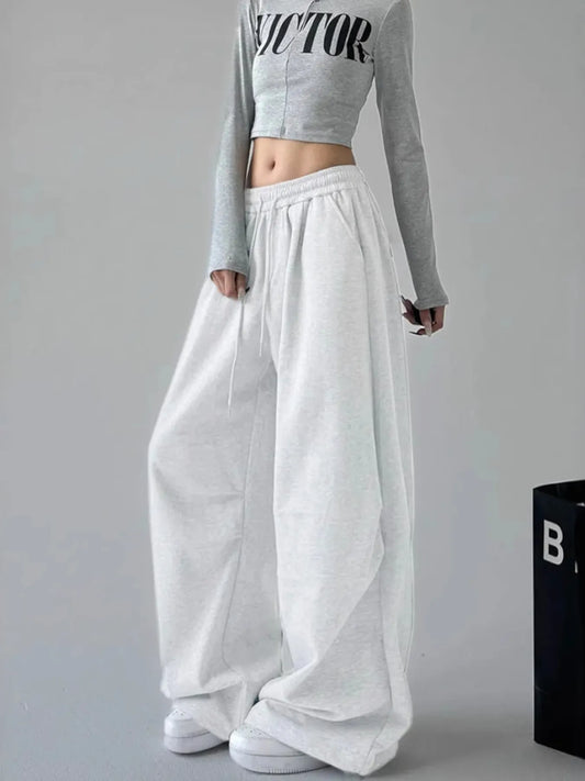 Oversized Wide Leg Drawstring Pants - Tigbul's Variety Fashion Shop