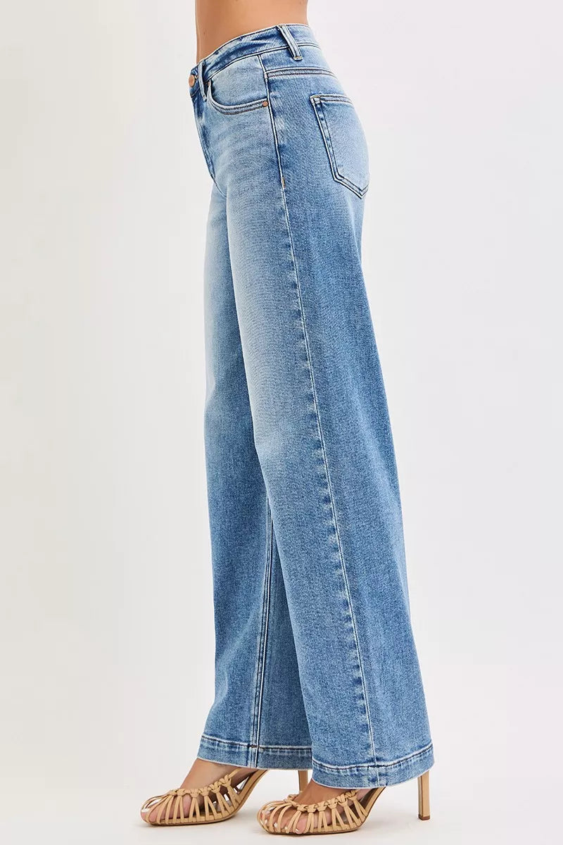 High Rise Wide Baggy Jeans - Tigbul's Variety Fashion Shop