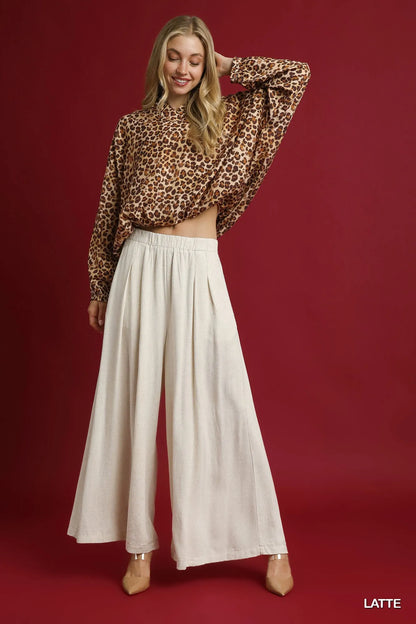Umgee Leopard Print Balloon Sleeve Blouse - Tigbul's Variety Fashion Shop