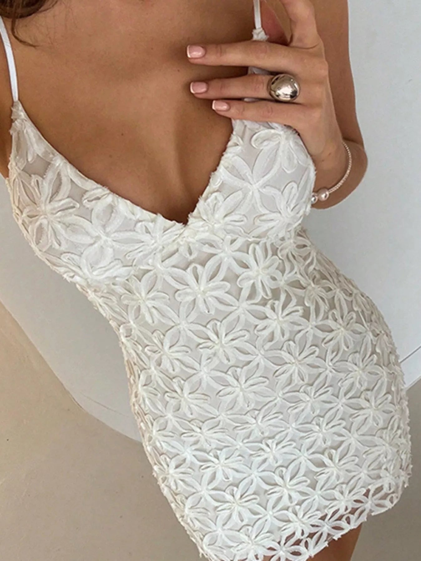 Lace Bodycon Mini Dress - Tigbul's Variety Fashion Shop