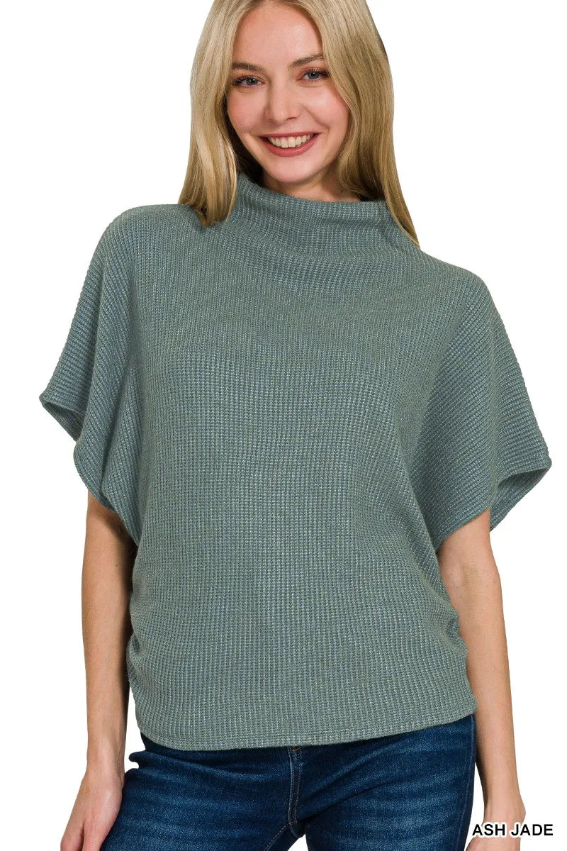 Zenana Mock Neck Top and Pants Sweater Set - Tigbul's Variety Fashion Shop