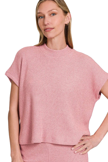 Pink Boxy Sweater Top & Long Pants Set - Tigbul's Variety Fashion Shop
