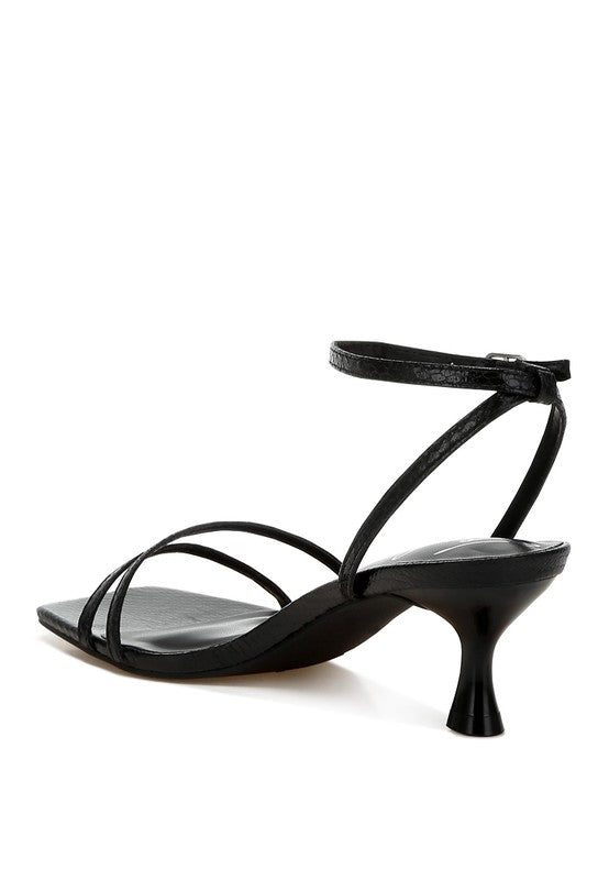 Deacon Faux Leather Strappy Sandals - Tigbul's Variety Fashion Shop