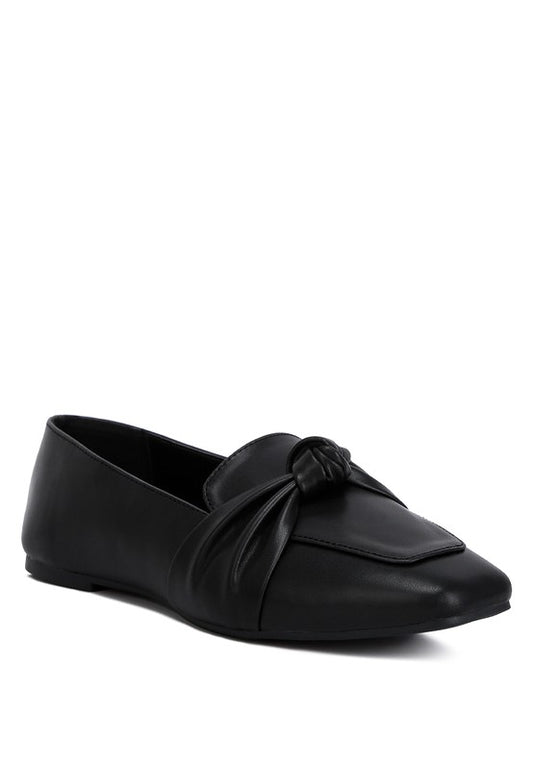 Denali Recycled Faux Leather Flat Loafers - Tigbul's Variety Fashion Shop