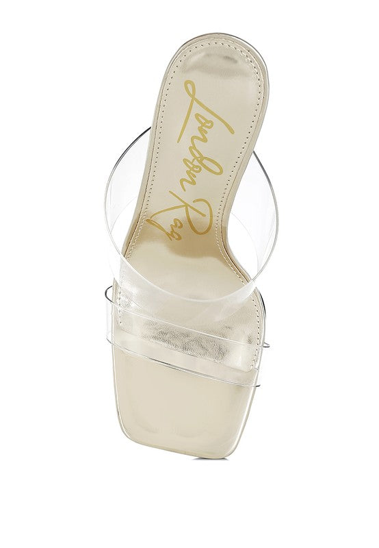 Zelene Fantasy 3.5" Wedge Heel Clear Sandals | Tigbuls Variety