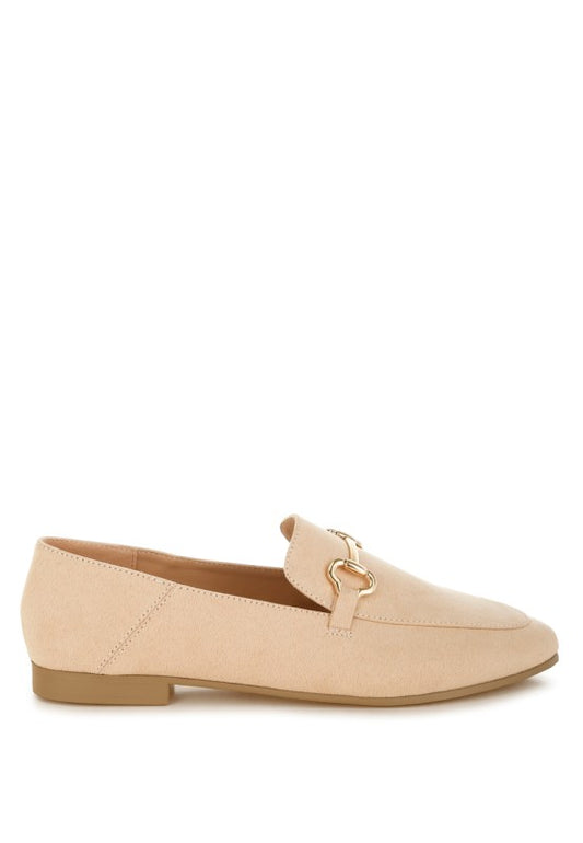 Noltas Horsebit Embellished Flat Loafers - Tigbul's Variety Fashion Shop