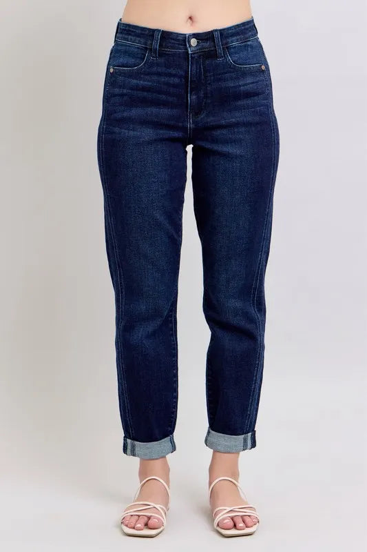 Judy Blue High Waist Boyfriend Jeans - Tigbul's Variety Fashion Shop
