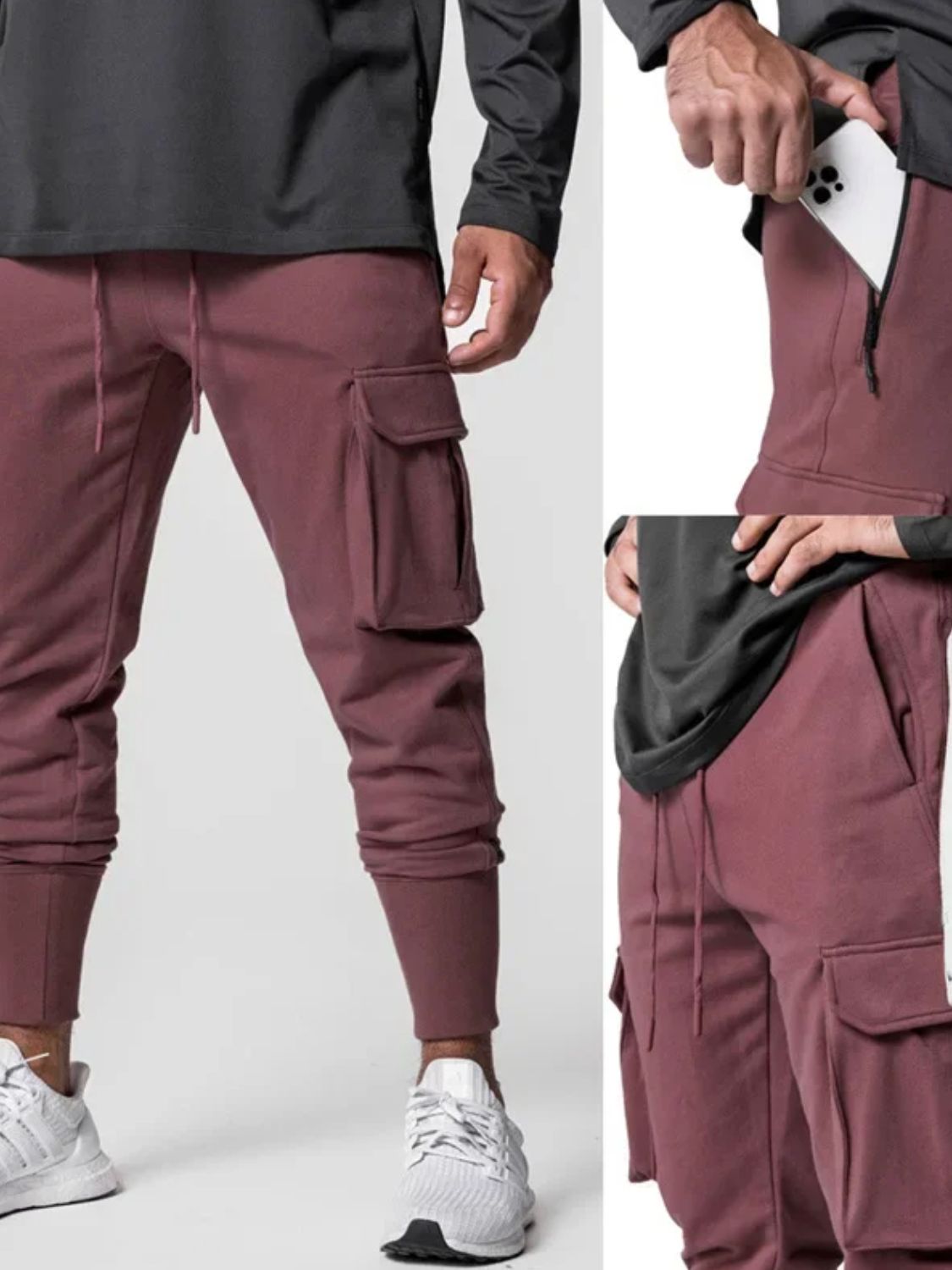 Men's Multi-Pockets Cargo Jogger Pants - Tigbul's Variety Fashion Shop