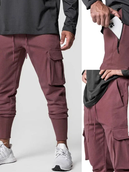 Men's Multi-Pockets Cargo Jogger Pants - Tigbul's Variety Fashion Shop