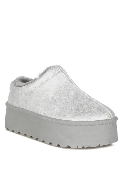 Lottys Faux Leather Platform Classic Slip-On - Tigbul's Variety Fashion Shop