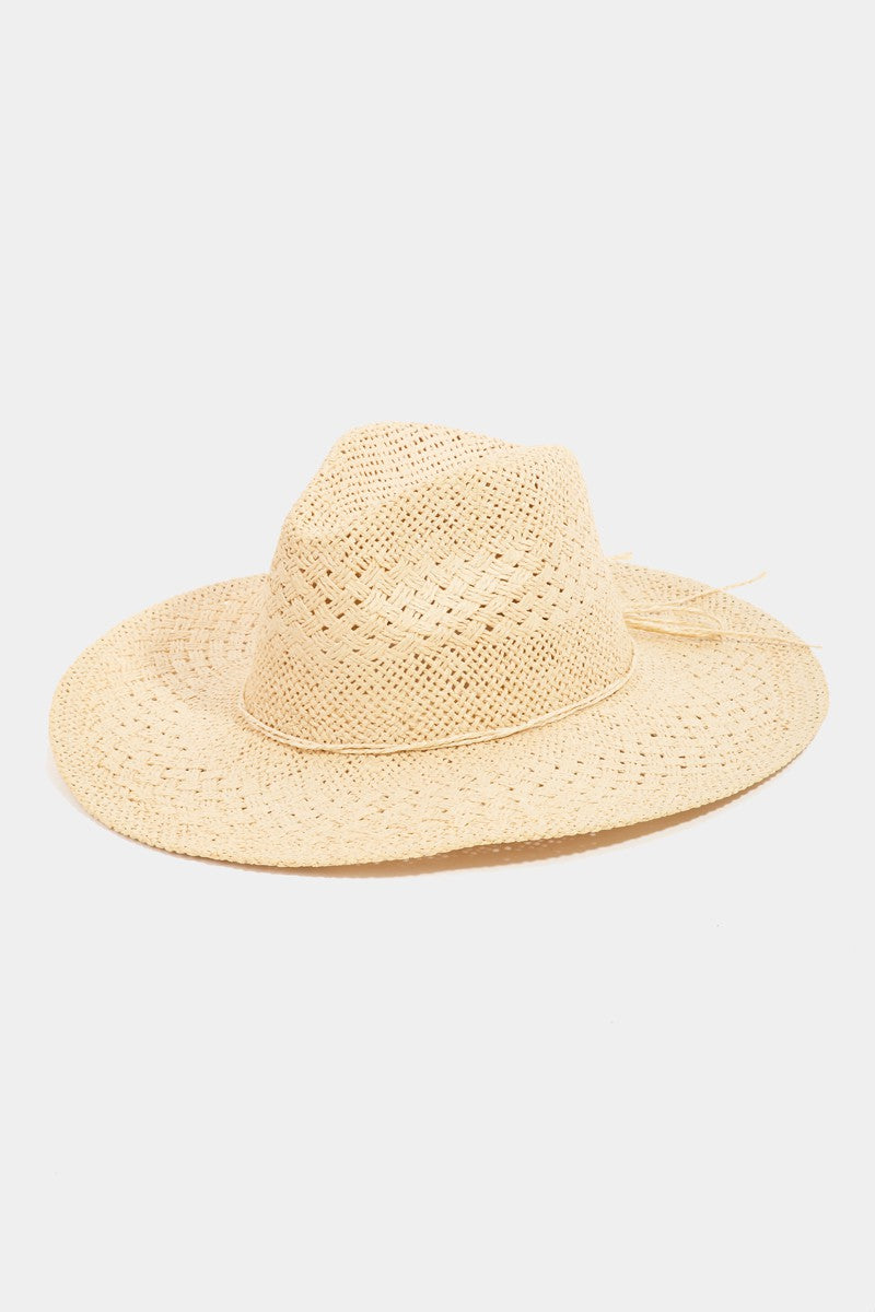 Fame Straw Braided Sun Hat - Tigbul's Variety Fashion Shop