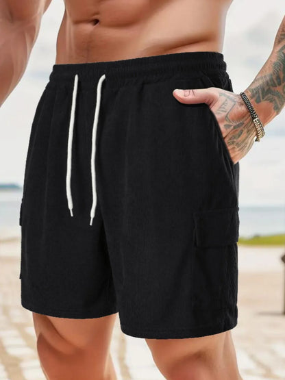 Men's Drawstring Shorts with Pockets - Tigbul's Variety Fashion Shop