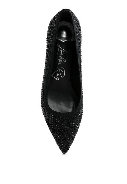 Vimto Breathable Flyknit Rhinestone Pumps - Tigbul's Variety Fashion Shop
