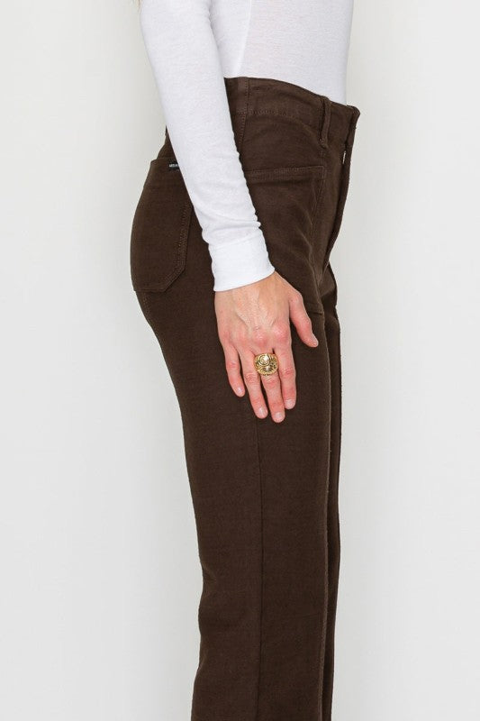 AT2114BTBR - TUMMY CONTROL HIGH RISE BOOTCUT PFD J - Tigbul's Variety Fashion Shop