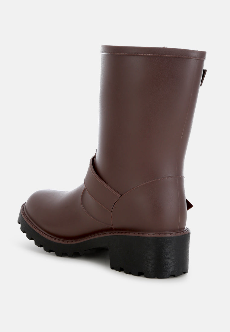 Anong Harness Detail Calf Boots | Tigbuls Variety Fashion Shop
