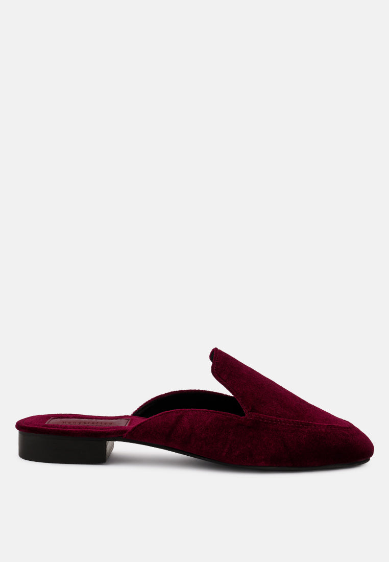 Batiste Velvet Handcrafted Mules - Tigbul's Variety Fashion Shop