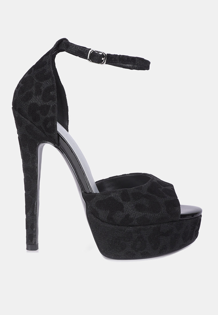 Brigitte Leopard Print Peep Toe Stiletto Sandal - Tigbul's Variety Fashion Shop