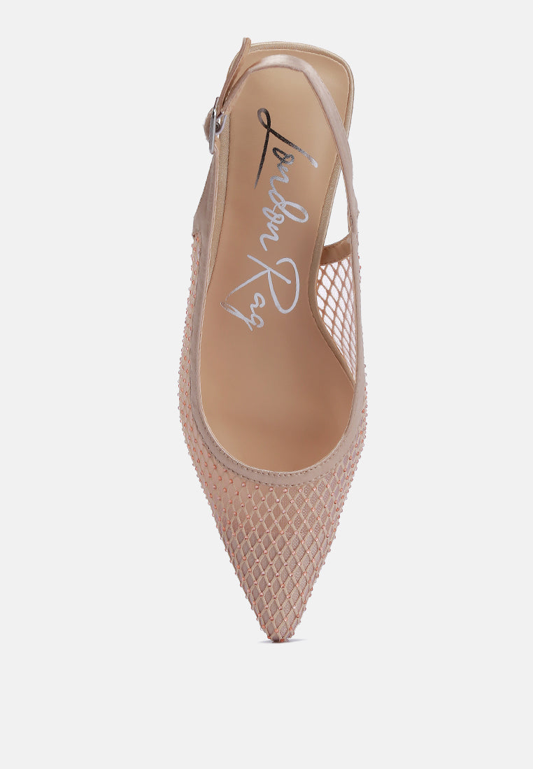 Siev Rhinestone Slingback Mules - Tigbul's Variety Fashion Shop