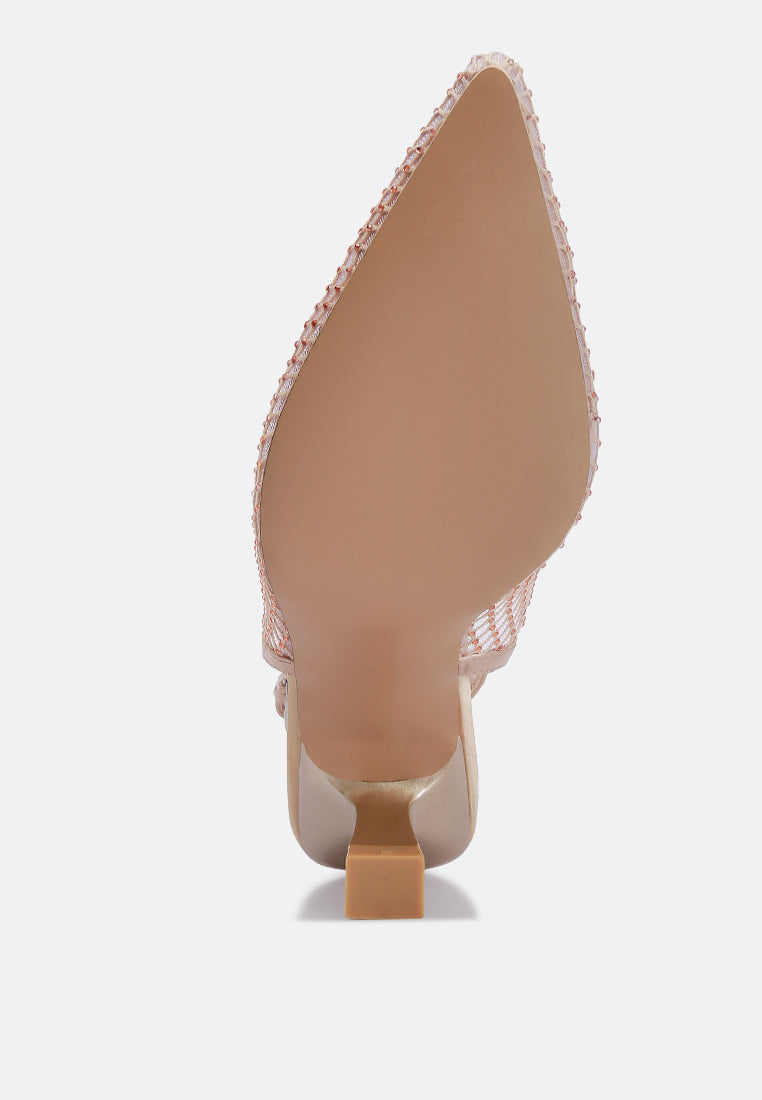 Siev Rhinestone Slingback Mules - Tigbul's Variety Fashion Shop