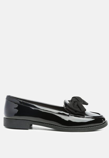 Bowberry Bow-Tie Patent Loafers - Tigbul's Variety Fashion Shop
