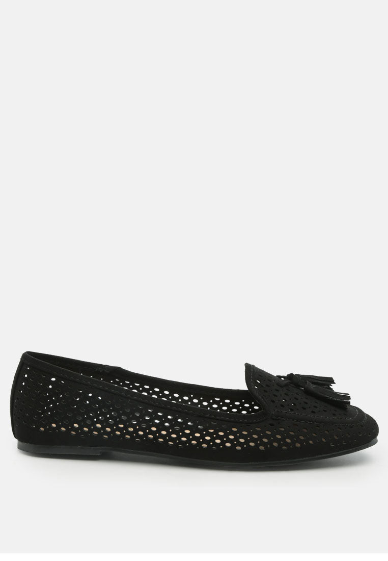 Feet Nest Perforated Microfiber Loafer - Tigbul's Variety Fashion Shop