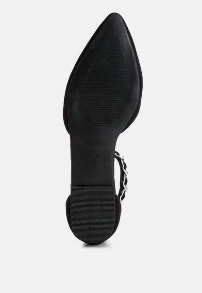 Buqisi Chain Embellished Flat Sandals - Tigbul's Variety Fashion Shop