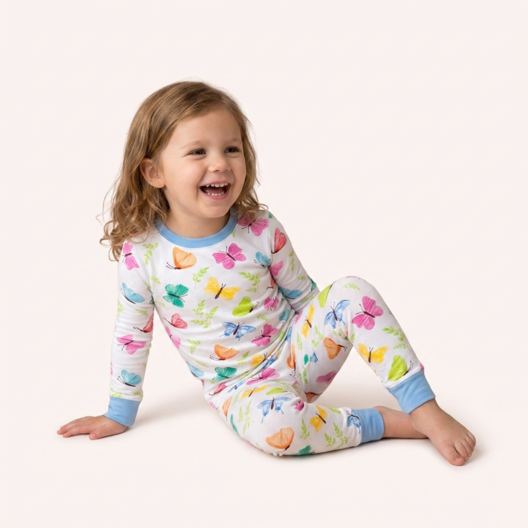 Blossoming Butterfly Pajamas - Tigbul's Variety Fashion Shop