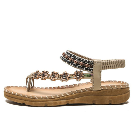 New Bohemian National Style Thick Soled Sandals Are Comfortable For Women - Tigbul's Variety Fashion Shop