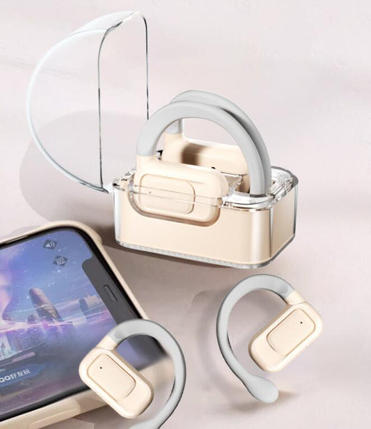 T5 wireless Bluetooth earphones with long battery life, high battery life, noise reduction, cross-border OWS hanging ear, open t - Tigbul's Variety Fashion Shop