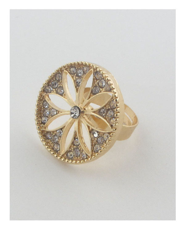 Adjustable cut out flower ring - Tigbul's Variety Fashion Shop