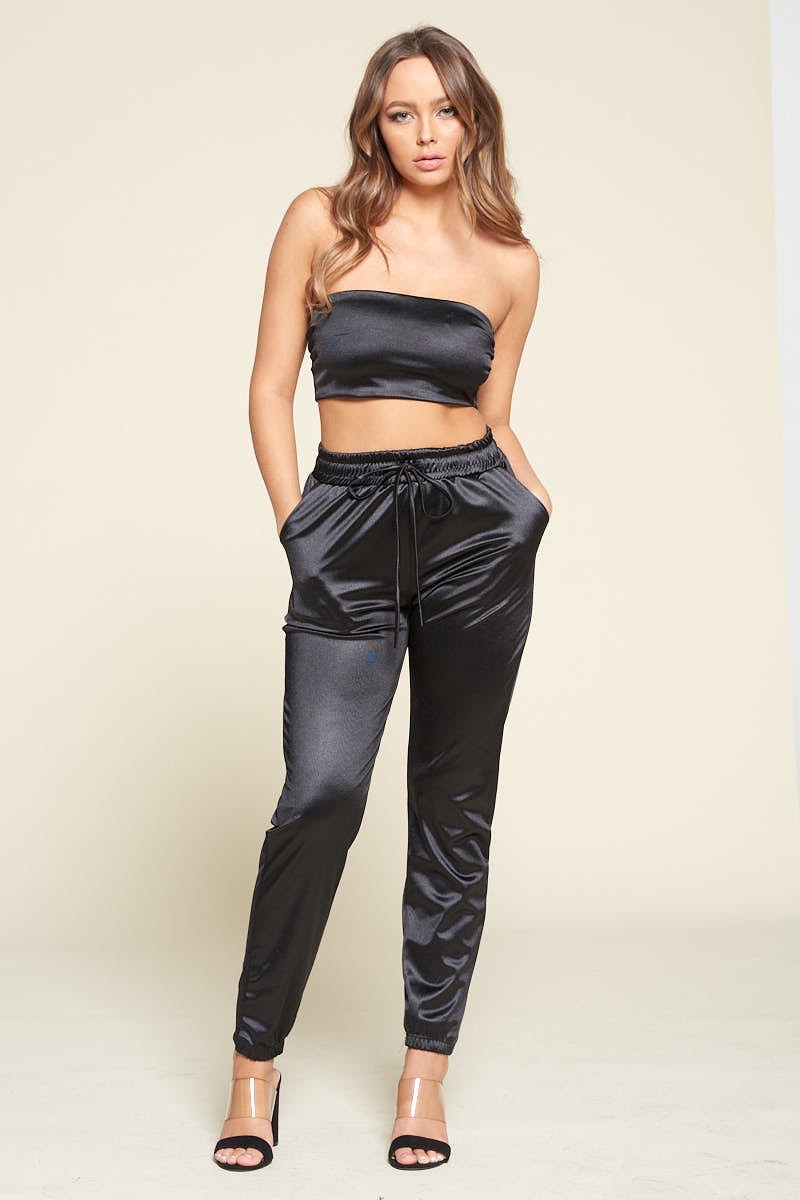 Tube Top Pant Set - Tigbul's Variety Fashion Shop