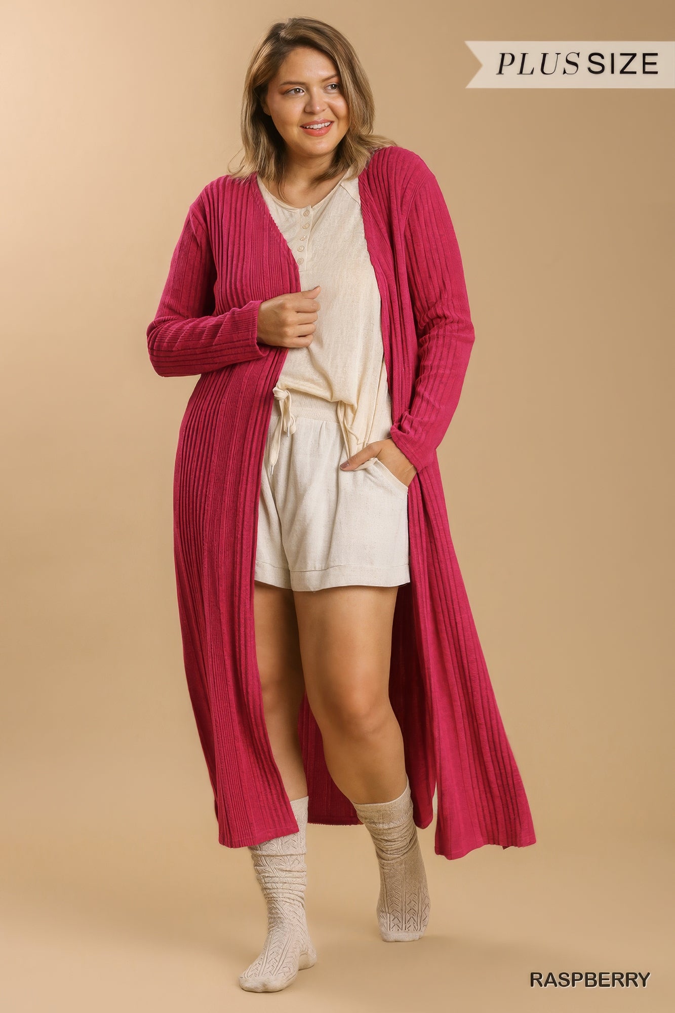 Open Front Long Body Cardigan - Tigbul's Variety Fashion Shop