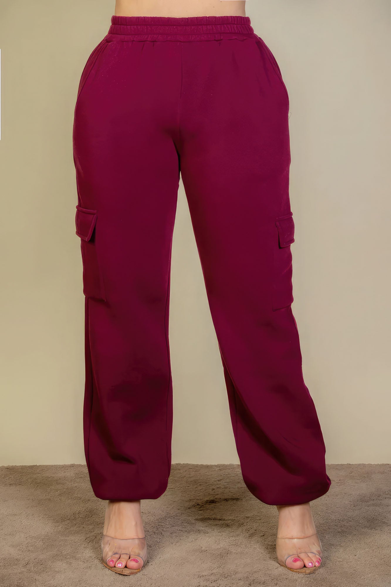 Plus Size Side Pocket Drawstring Waist Sweatpants - Tigbul's Variety Fashion Shop