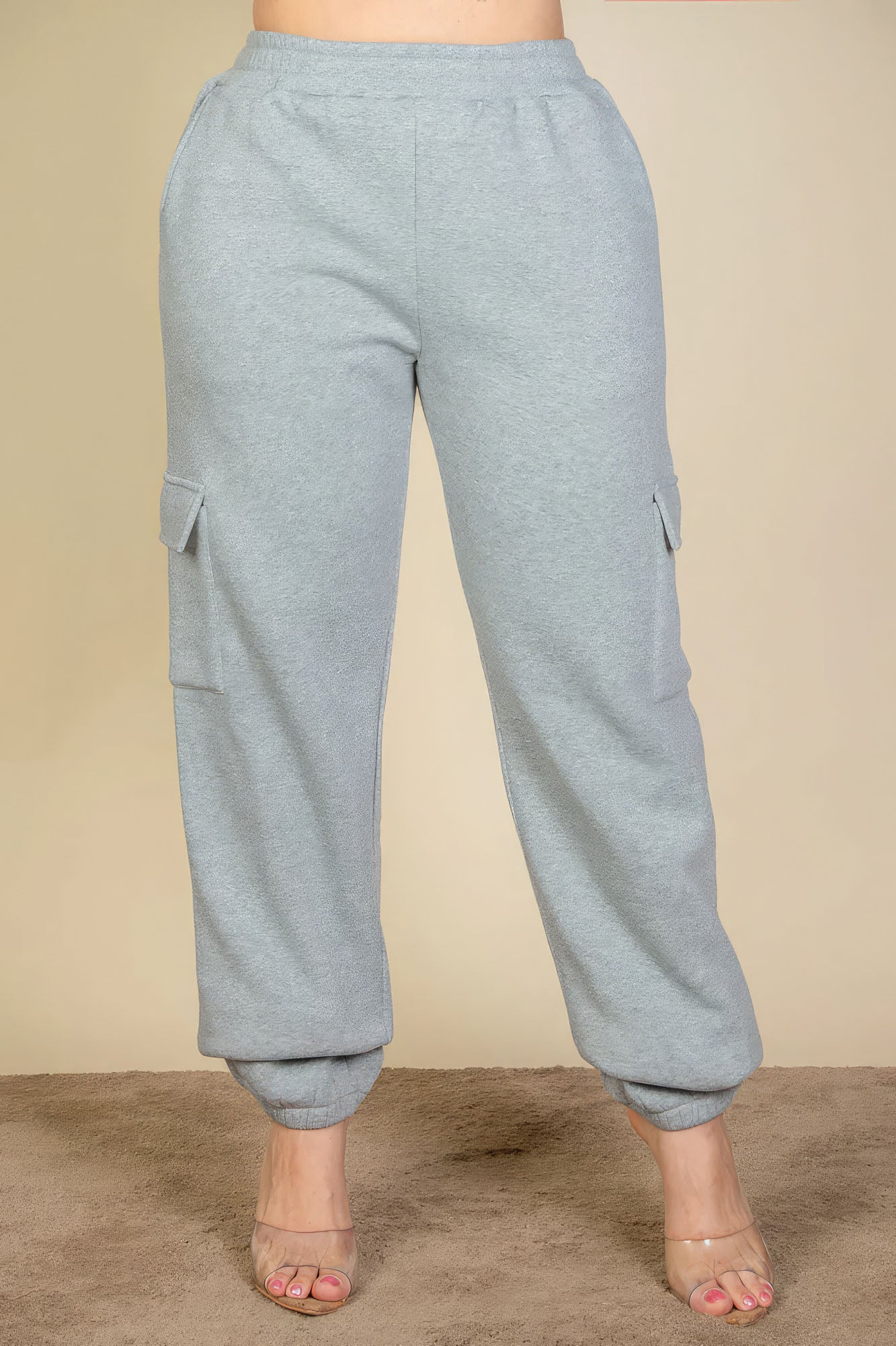 Plus Size Side Pocket Drawstring Waist Sweatpants - Tigbul's Variety Fashion Shop